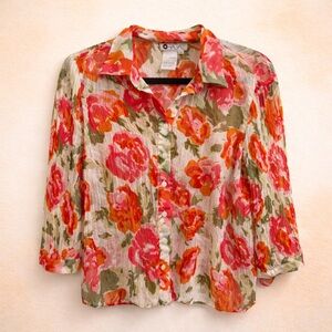 CHAGALL FLORAL BLOUSE